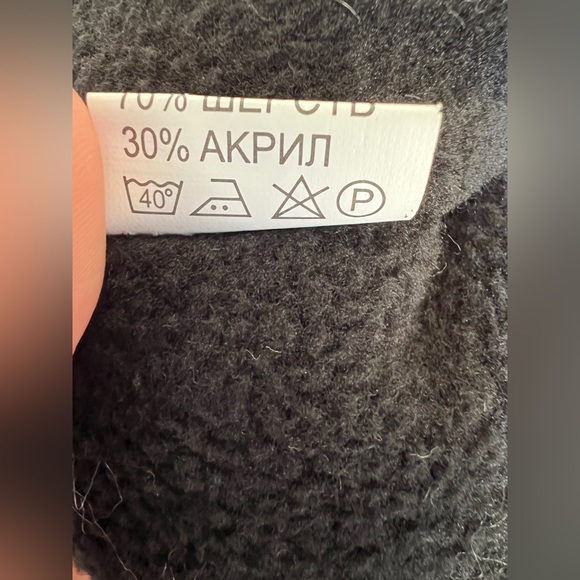 New Nordic blue knit alpaca beanie Pom Pom felt lined - Picture 8 of 10